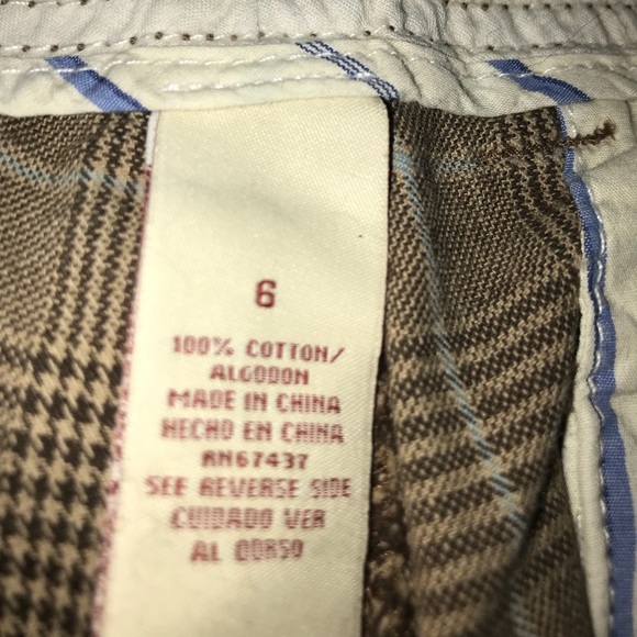 Brown and tan Polo Capri pants. - Picture 6 of 6